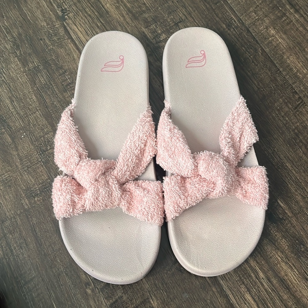 Fabletics Playa Knot Slide Sandal Pink Size 10 - Picture 3 of 10